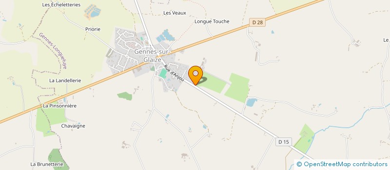 localisation de l'entreprise SCI DE LA MENAGERIE  GENNES-LONGUEFUYE