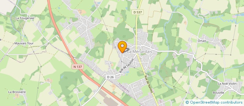 localisation de l'entreprise SCI DE LA MENARDAIS  TREILLIERES