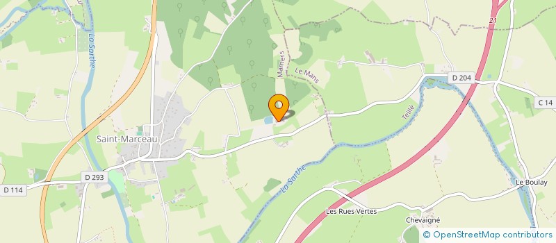 localisation de l'entreprise SCI DE LA MENARDERIE  SAINT-MARCEAU