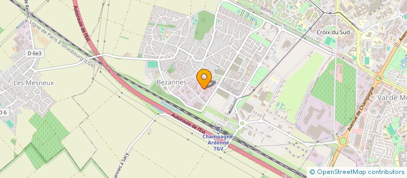 localisation de l'entreprise SCI DE LA MENARDIERE  BEZANNES