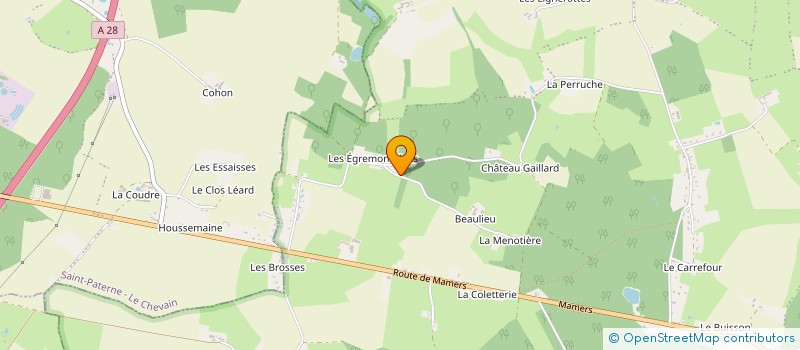 localisation de l'entreprise SCI DE LA MENOTIERE  VILLENEUVE-EN-PERSEIGNE