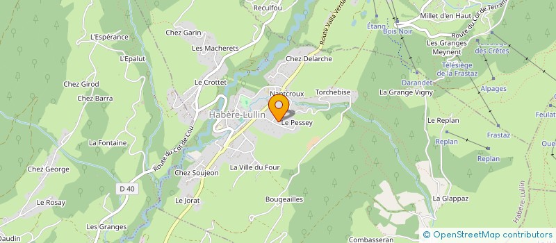 localisation de l'entreprise SCI DE LA MENUISERIE  HABERE-LULLIN