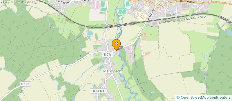 localisation de l'entreprise SCI DE LA MENUISERIE  MANSPACH
