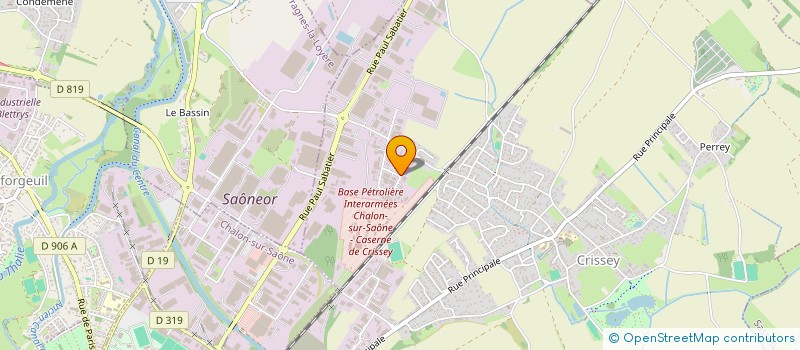 localisation de l'entreprise SCI DE LA MENUSE  CRISSEY