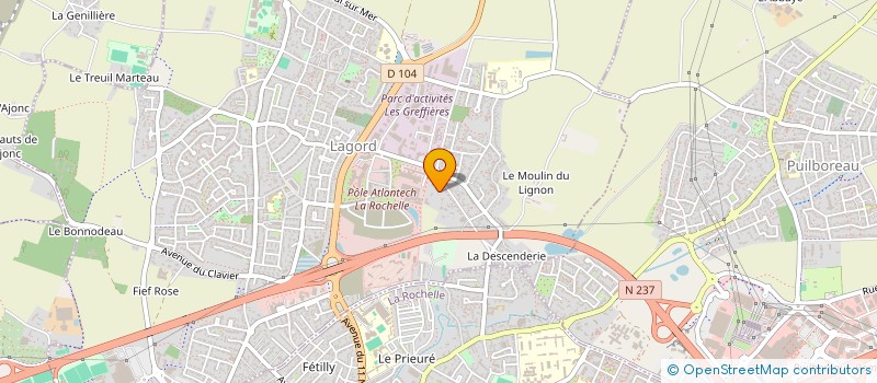 localisation de l'entreprise SCI DE LA MER  LAGORD