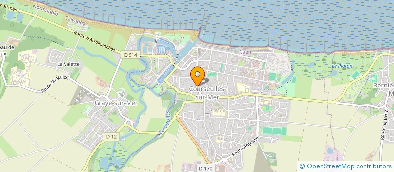localisation de l'entreprise SCI DE LA MER à COURSEULLES-SUR-MER