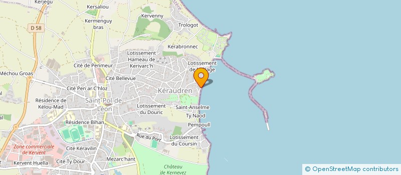 localisation de l'entreprise SCI DE LA MER  SAINT-POL-DE-LEON