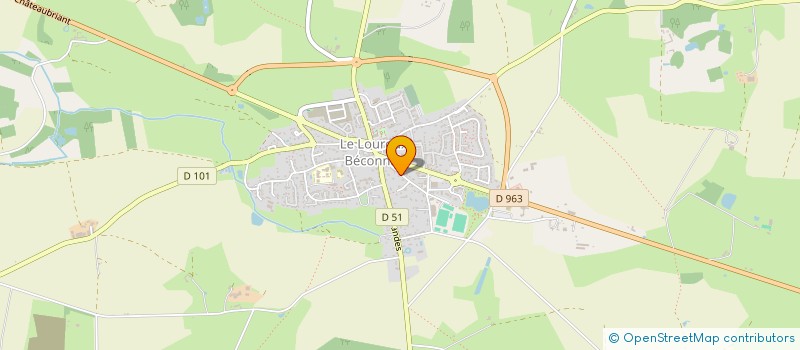 localisation de l'entreprise SCI DE LA MER  VAL D'ERDRE-AUXENCE