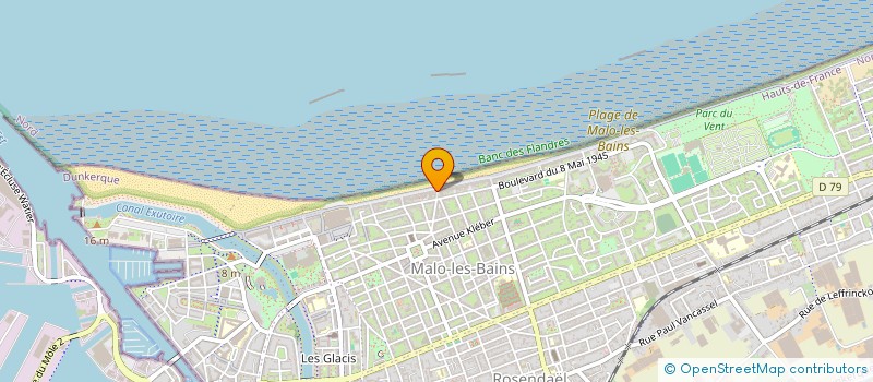 localisation de l'entreprise SCI DE LA MER à DUNKERQUE