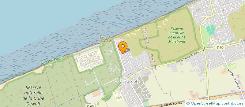 localisation de l'entreprise SCI DE LA MER  ZUYDCOOTE