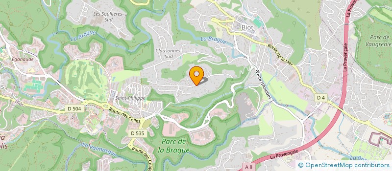 localisation de l'entreprise SCI DE LA MER  BIOT