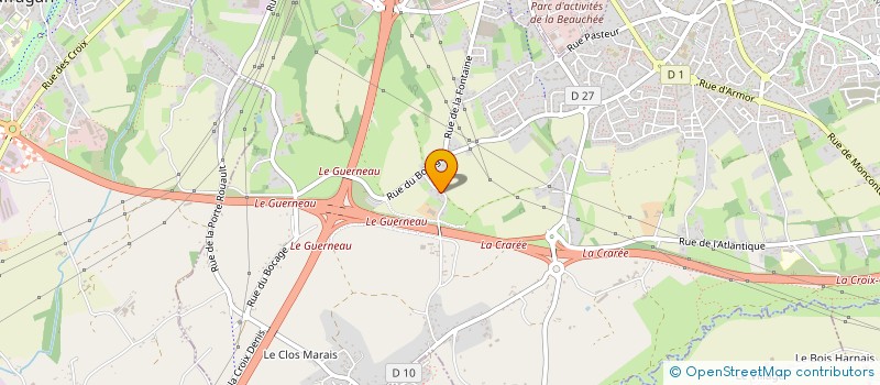 localisation de l'entreprise SCI DE LA MER  TREGUEUX