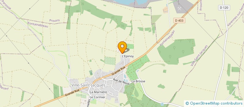 localisation de l'entreprise SCI DE LA MER  VILLE-SAINT-JACQUES