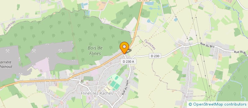 localisation de l'entreprise SCI DE LA MER DE FLINES  FLINES-LEZ-RACHES