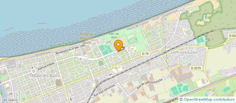 localisation de l'entreprise SCI DE LA MERIDIENNE 2 à DUNKERQUE