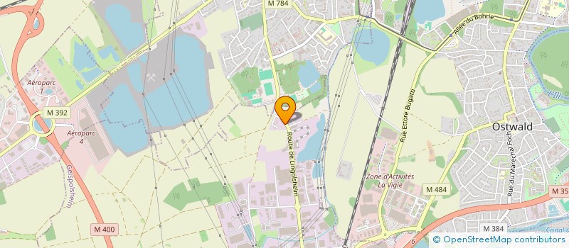 localisation de l'entreprise SCI DE LA MESANGE  GEISPOLSHEIM