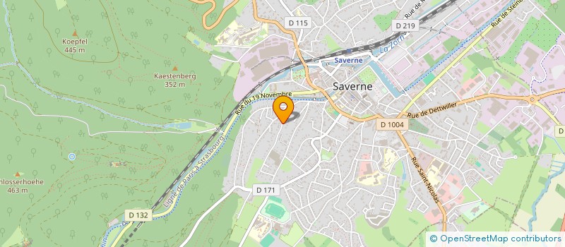 localisation de l'entreprise SCI DE LA MESANGE  SAVERNE