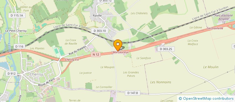 localisation de l'entreprise SCI DE LA MESANGERE DE CHERISY à CHERISY