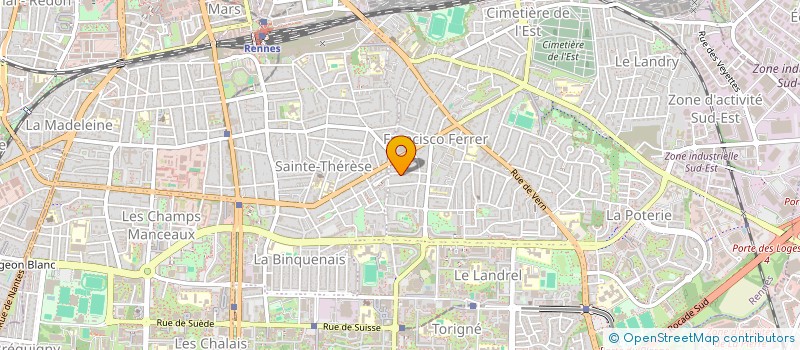 localisation de l'entreprise SCI DE LA METAIRIE  RENNES