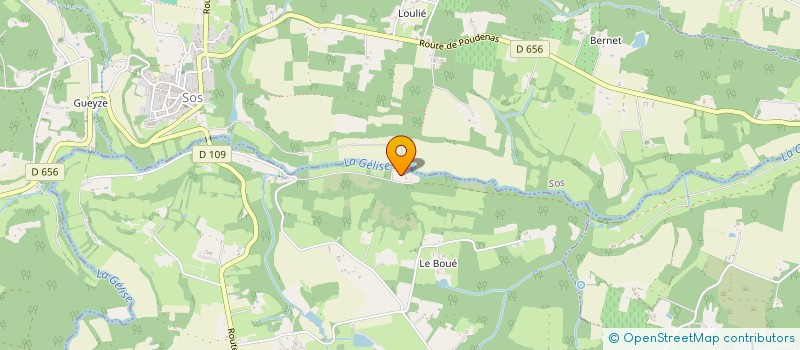 localisation de l'entreprise SCI DE LA METAIRIE  SOS