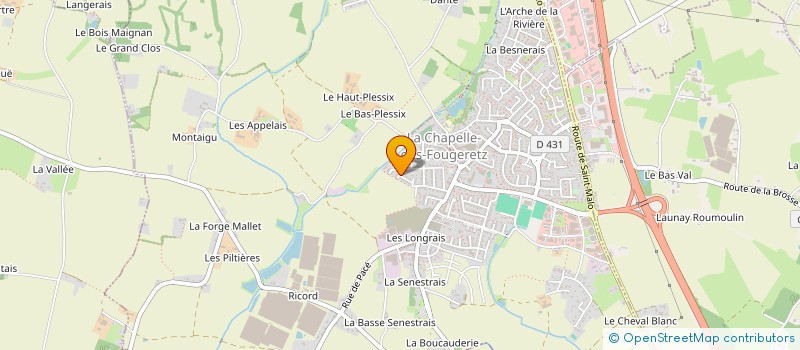 localisation de l'entreprise SCI DE LA METAIRIE  MONTREUIL-LE-GAST