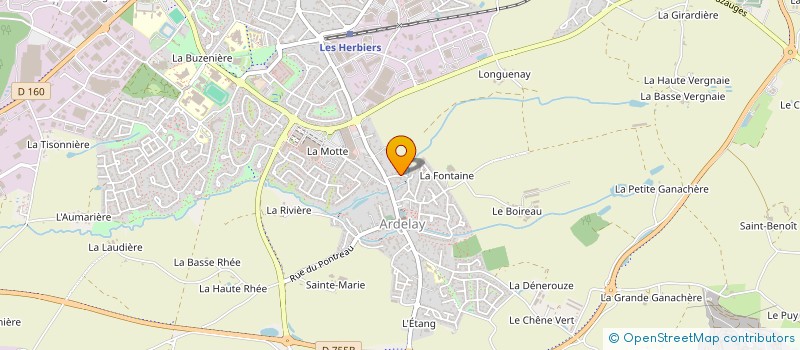 localisation de l'entreprise SCI DE LA METAIRIE à LES HERBIERS