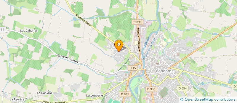 localisation de l'entreprise SCI DE LA METAIRIE  CONDOM