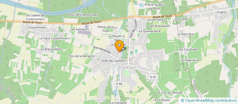 localisation de l'entreprise SCI DE LA METAIRIE  FRANCUEIL