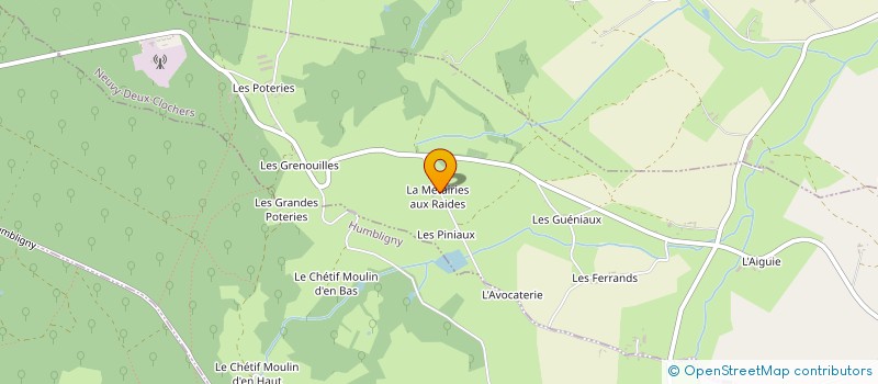 localisation de l'entreprise SCI DE LA METAIRIE DES VIGNES à HUMBLIGNY