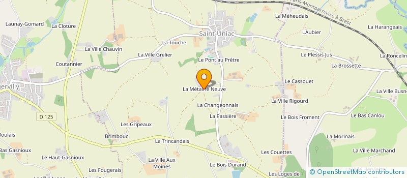 localisation de l'entreprise SCI DE LA METAIRIE NEUVE  LA CHAPELLE DU LOU DU LAC