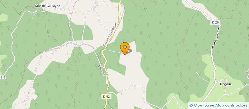 localisation de l'entreprise SCI DE LA METAIRIE ROUGE  CREGOLS