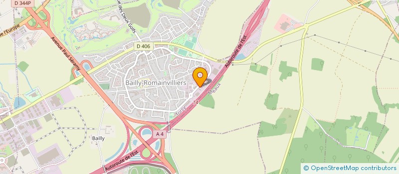 localisation de l'entreprise SCI DE LA METTRIE  BAILLY-ROMAINVILLIERS