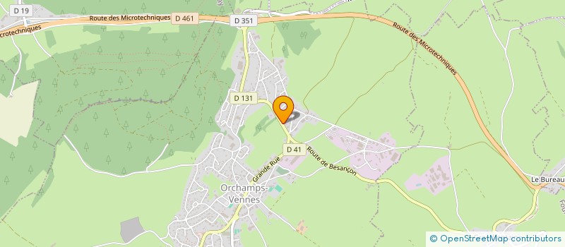 localisation de l'entreprise SCI DE LA MEULE  ORCHAMPS-VENNES