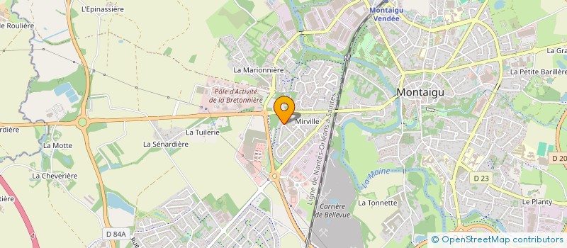 localisation de l'entreprise SCI DE LA MEULE à MONTAIGU-VENDEE