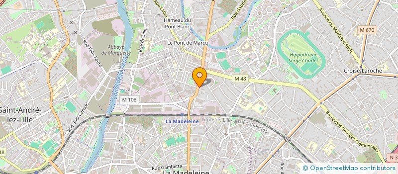 localisation de l'entreprise SCI DE LA MEULE DU VENT à MARCQ-EN-BARŒUL