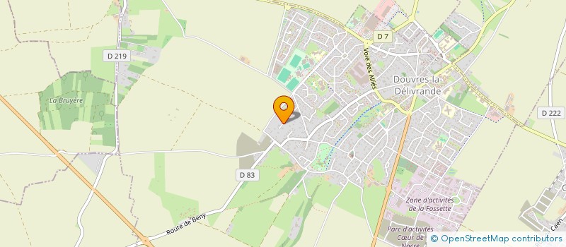 localisation de l'entreprise SCI DE LA MEUSE NORMANDE  DOUVRES-LA-DELIVRANDE