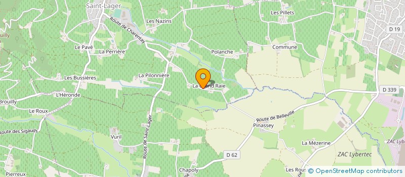 localisation de l'entreprise SCI DE LA MEZERINE  SAINT-LAGER