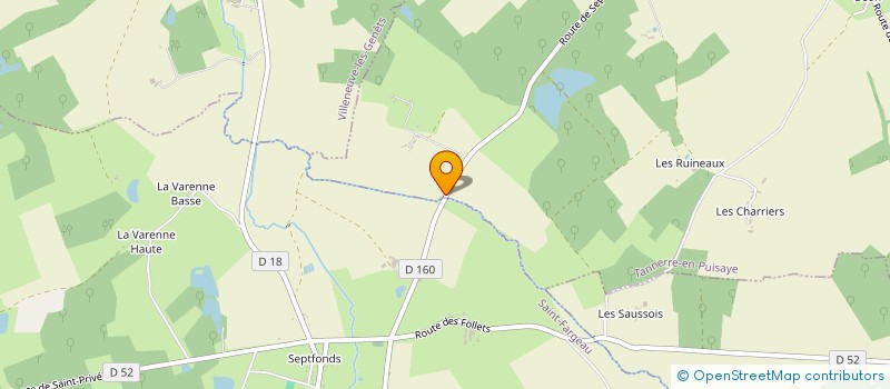 localisation de l'entreprise SCI DE LA MI-VOIE  TANNERRE EN PUISAYE