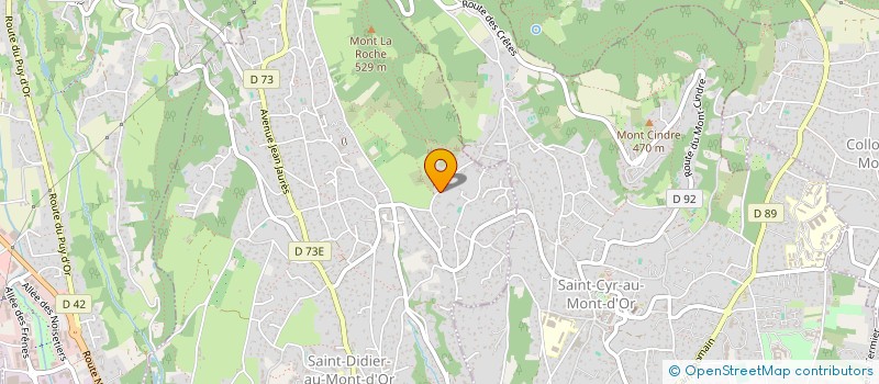 localisation de l'entreprise SCI DE LA MIGNONNE  SAINT-DIDIER-AU-MONT-D'OR