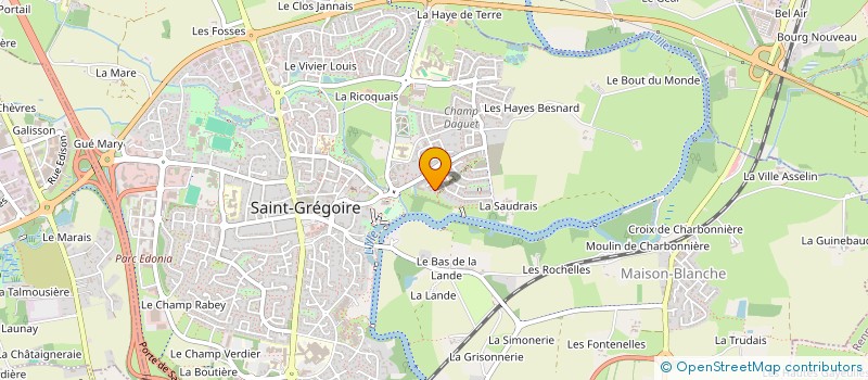 localisation de l'entreprise SCI DE LA MINE  SAINT-GREGOIRE