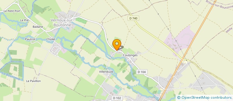 localisation de l'entreprise SCI DE LA MINE  BRIOUX-SUR-BOUTONNE