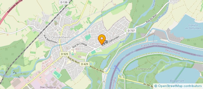 localisation de l'entreprise SCI DE LA MODER  DRUSENHEIM