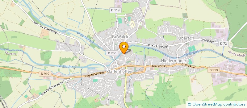 localisation de l'entreprise SCI DE LA MODER  VAL-DE-MODER