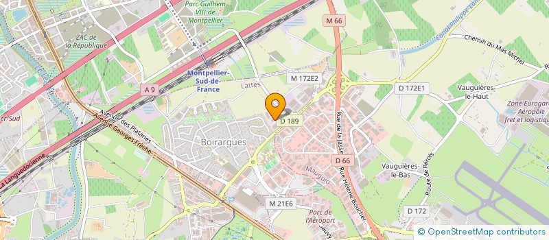 localisation de l'entreprise SCI DE LA MOGERE à LATTES