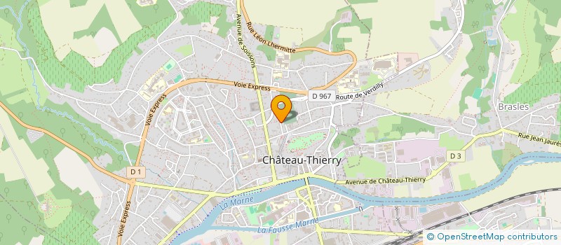 localisation de l'entreprise SCI DE LA MOISERIE à CHATEAU-THIERRY