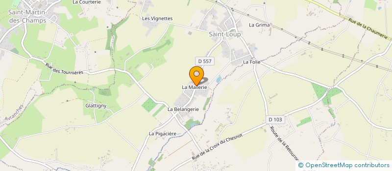 localisation de l'entreprise SCI DE LA MONDERIE  SAINT-LOUP