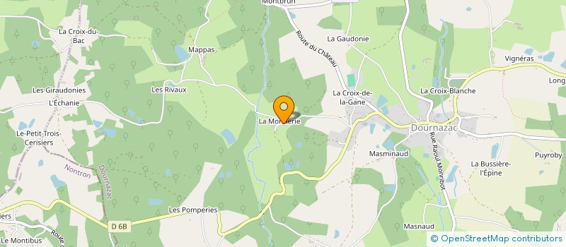 localisation de l'entreprise SCI DE LA MONNERIE  DOURNAZAC