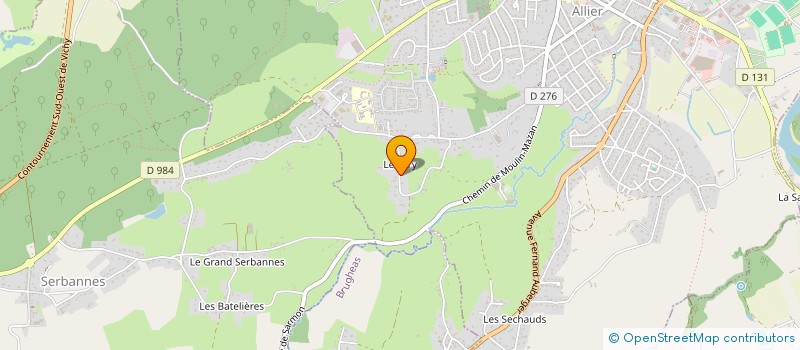 localisation de l'entreprise SCI DE LA MONTADE  BELLERIVE-SUR-ALLIER