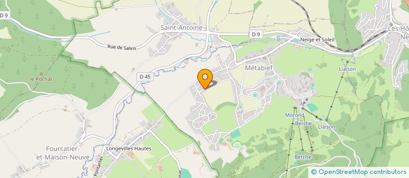 localisation de l'entreprise SCI DE LA MONTAGNARD  METABIEF