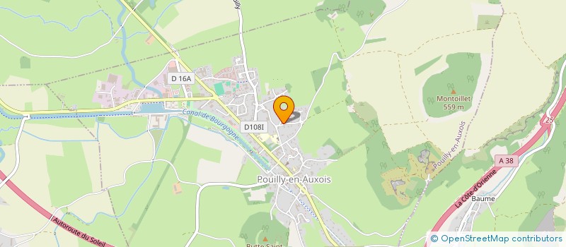 localisation de l'entreprise SCI DE LA MONTAGNE  POUILLY-EN-AUXOIS